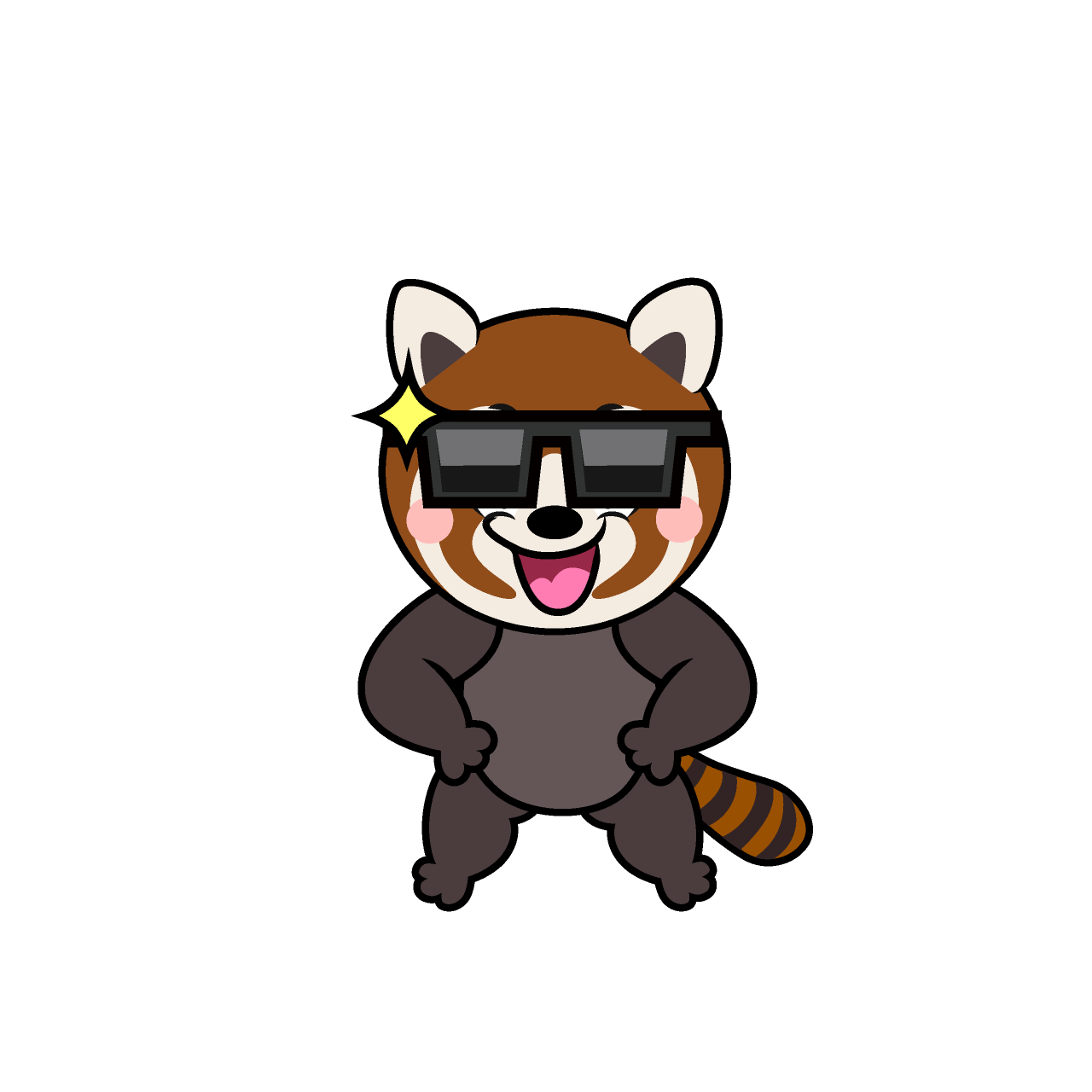 Panda Rojo Genial