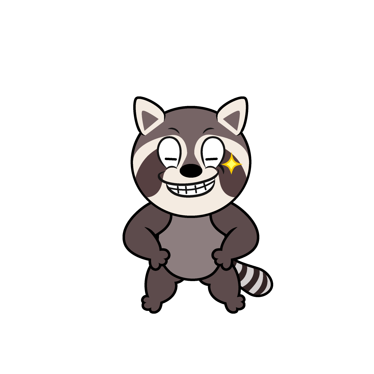 Grinning Raccoon