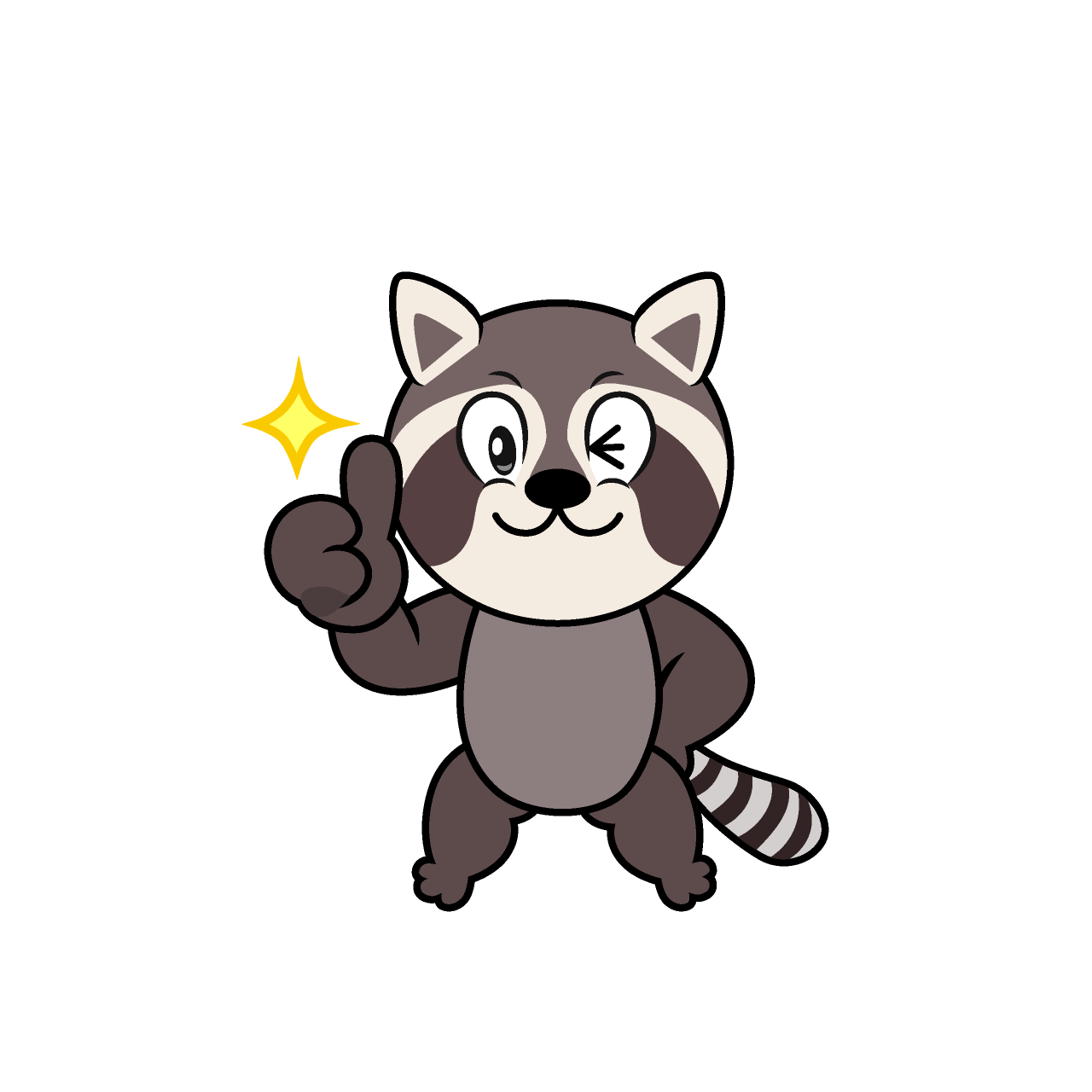Thumbs up Raccoon