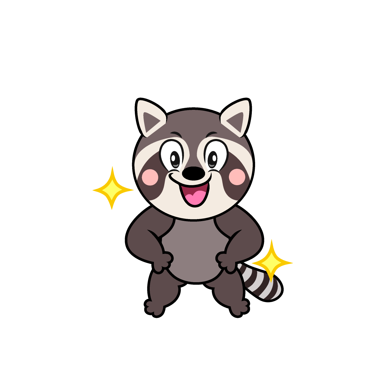 Glitter Raccoon