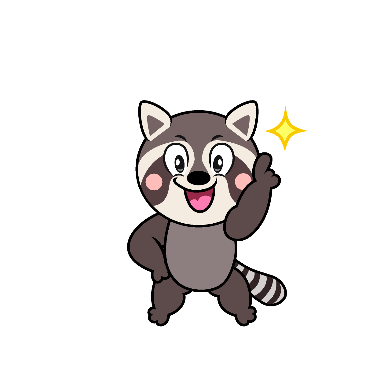 Posing Raccoon