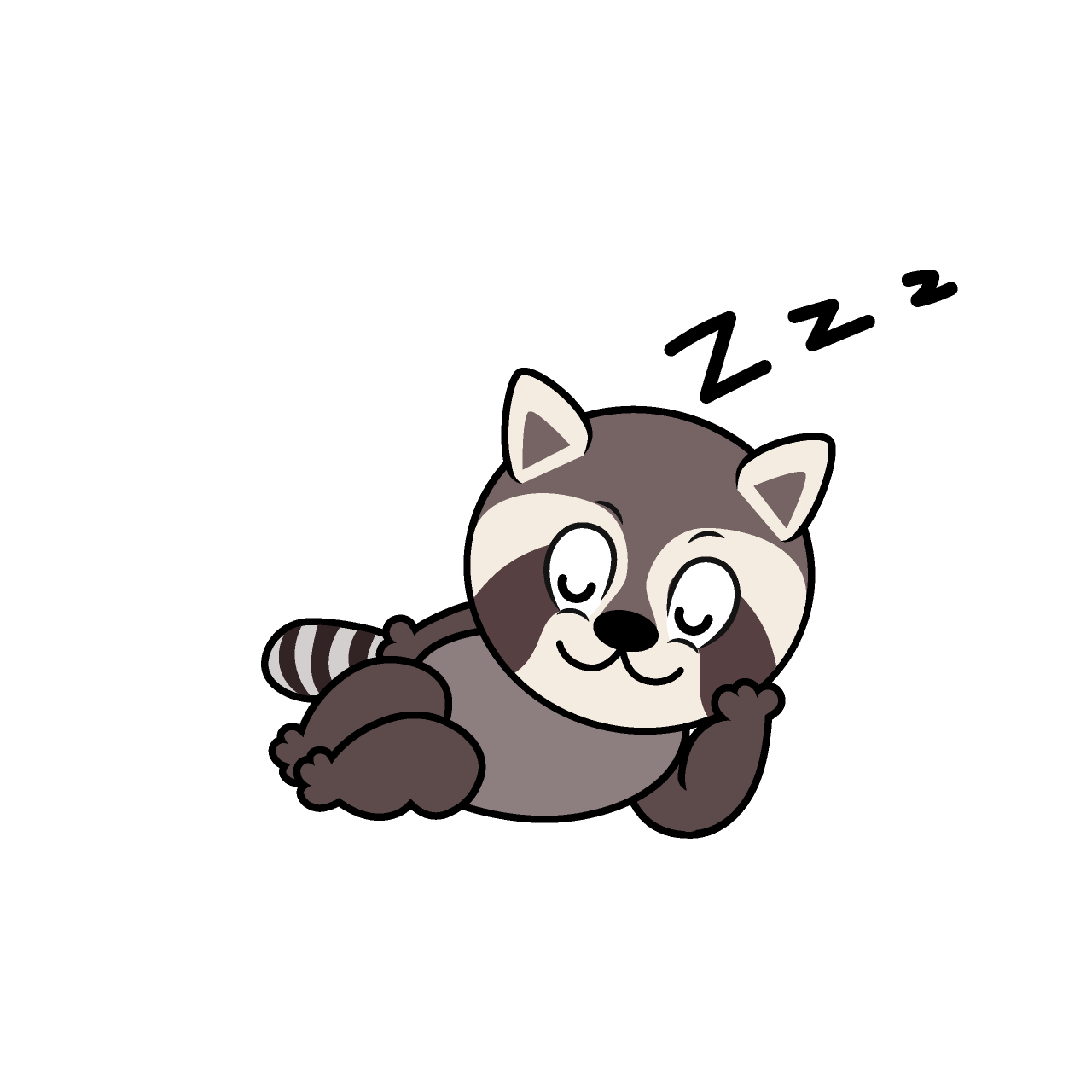 Sleeping Raccoon