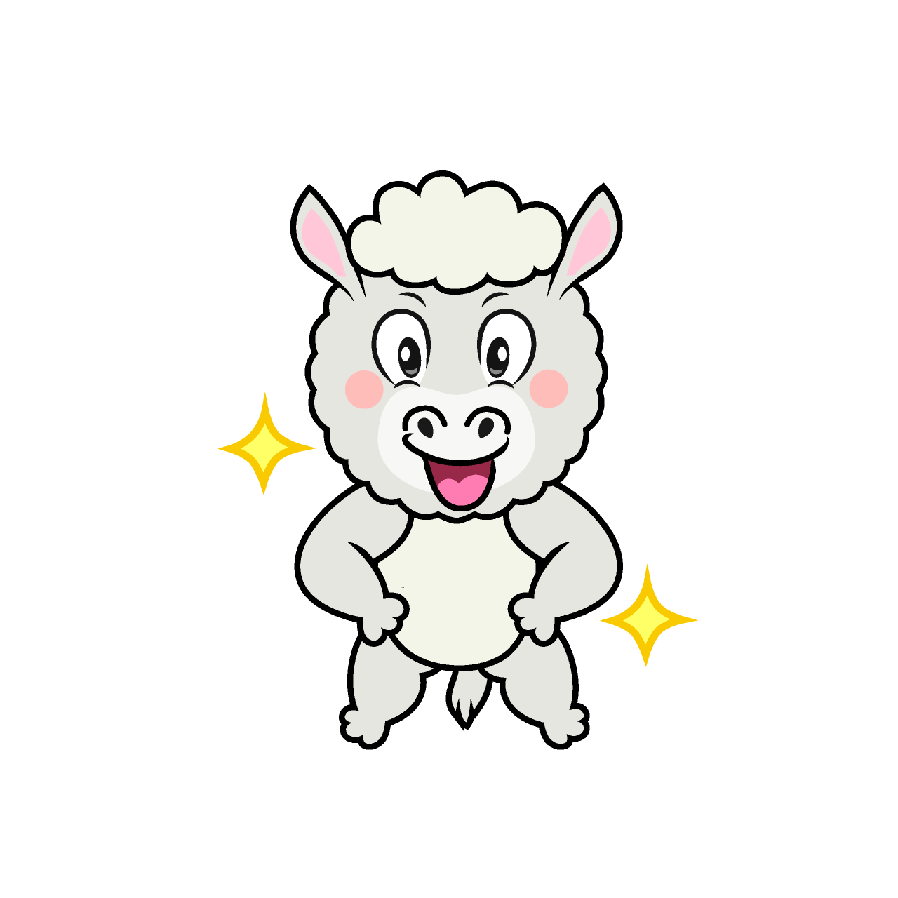 Glitter Alpaca