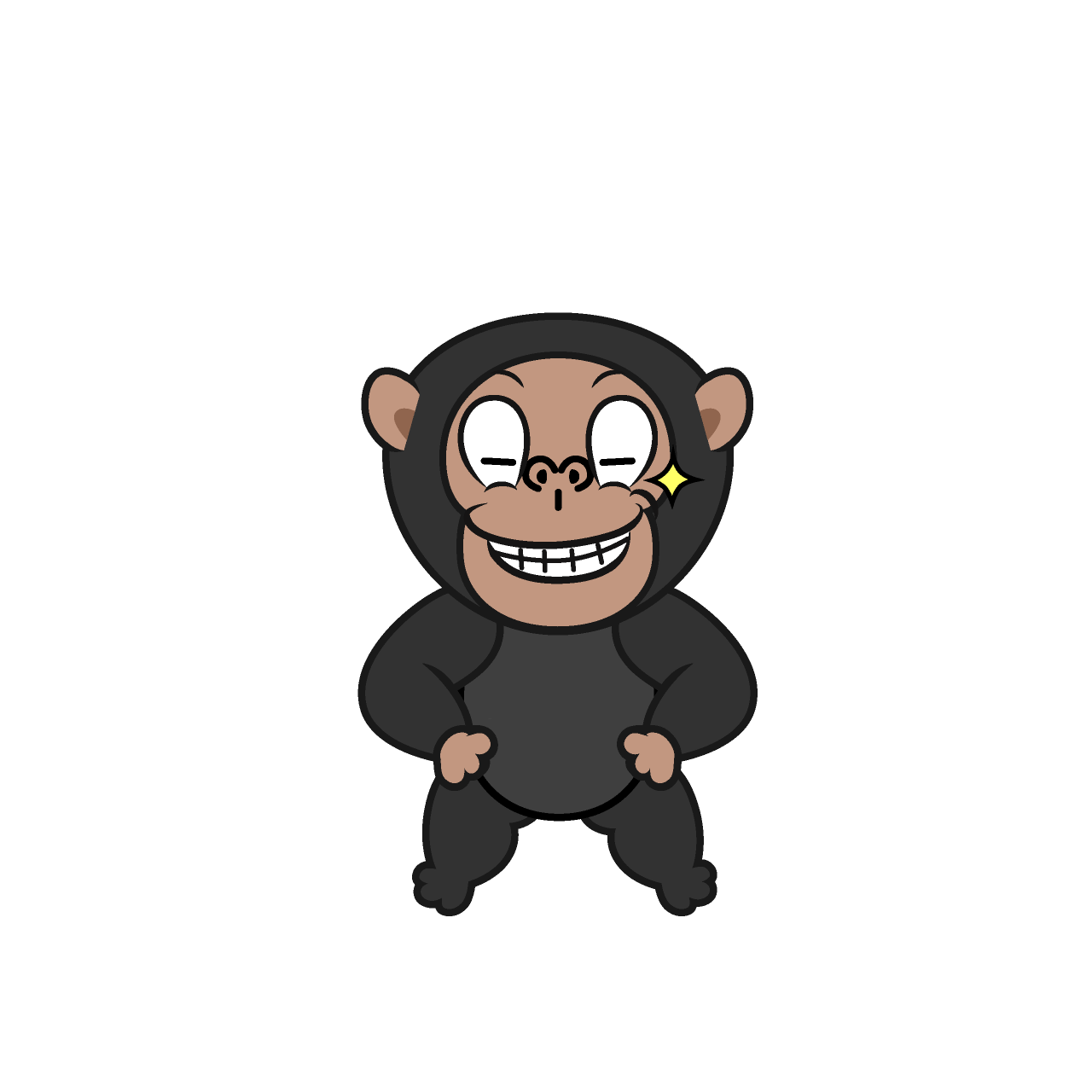 Chimpancé Sonriendo