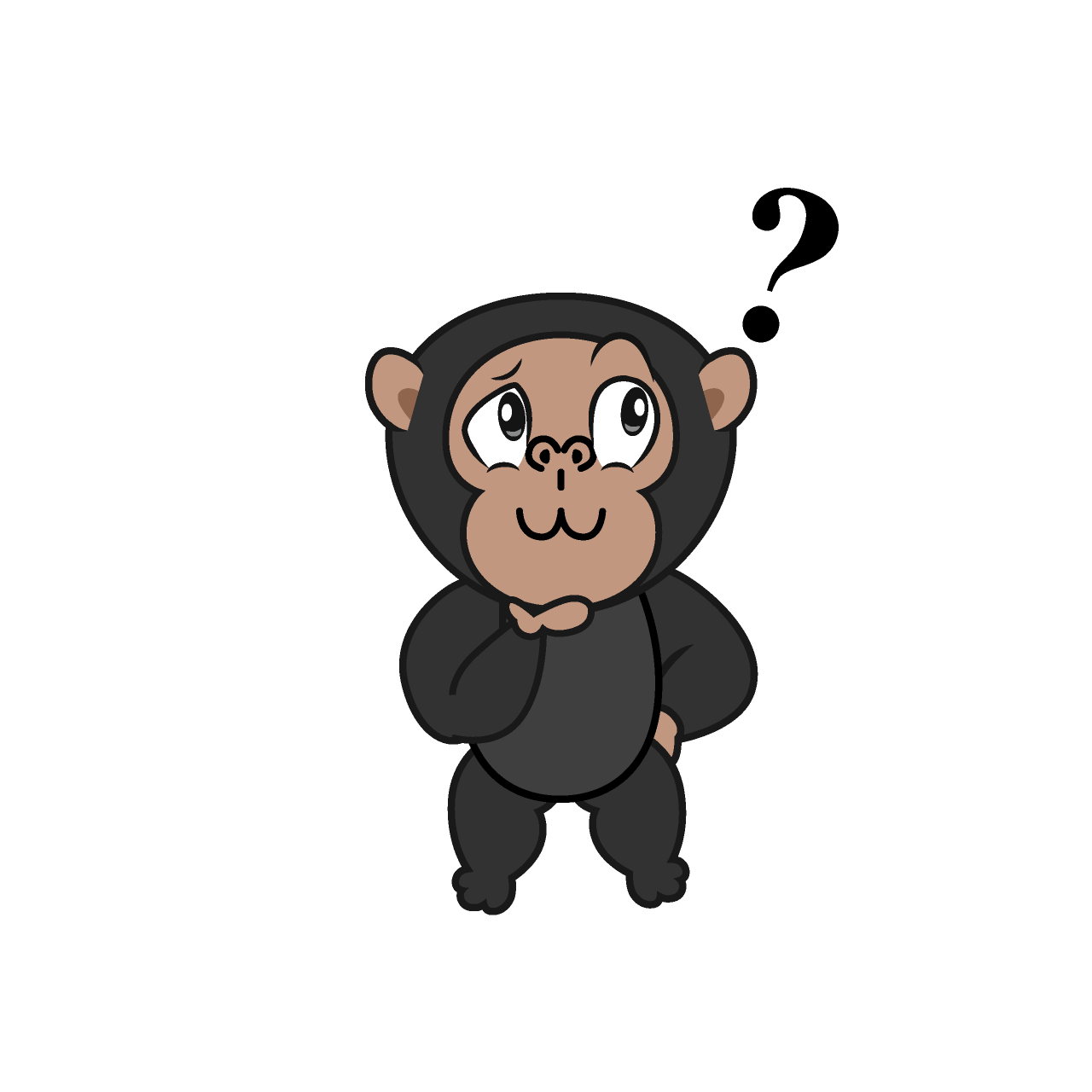 Chimpancé Pensativo