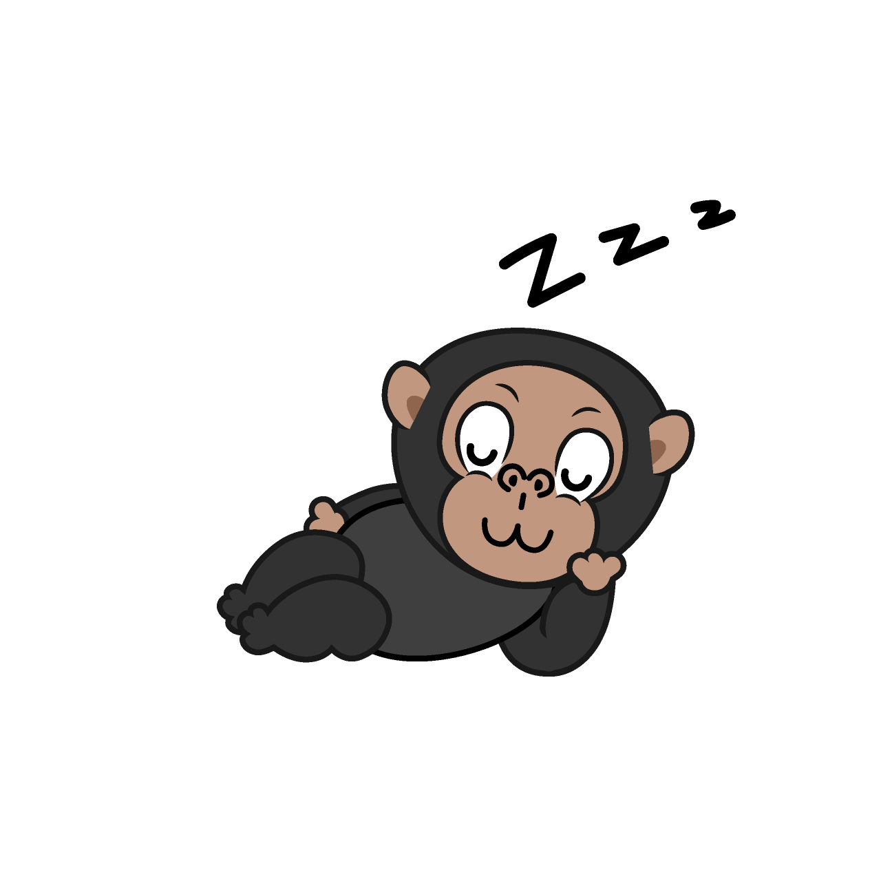 Chimpancé Durmiendo