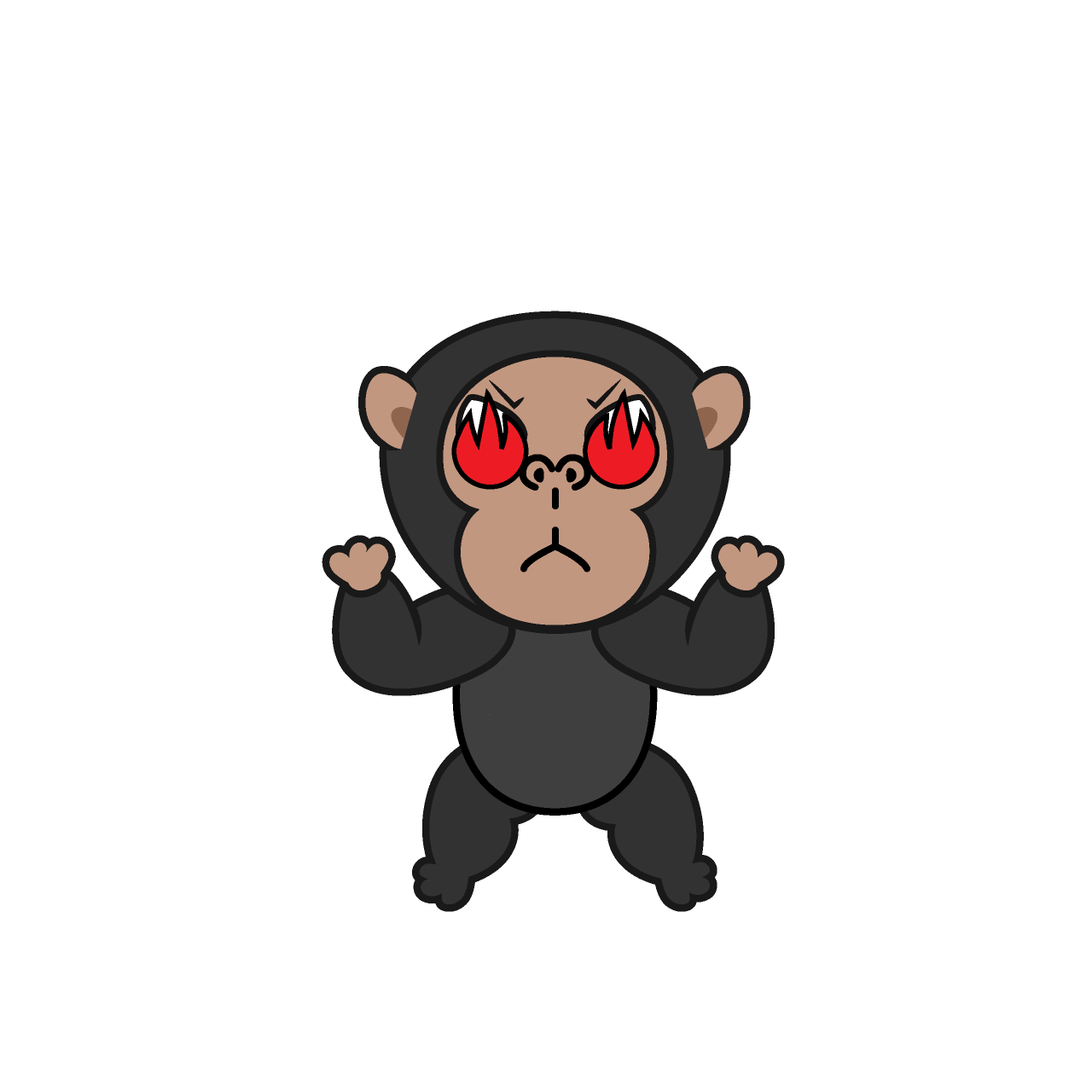 Chimpancé Entusiasmo