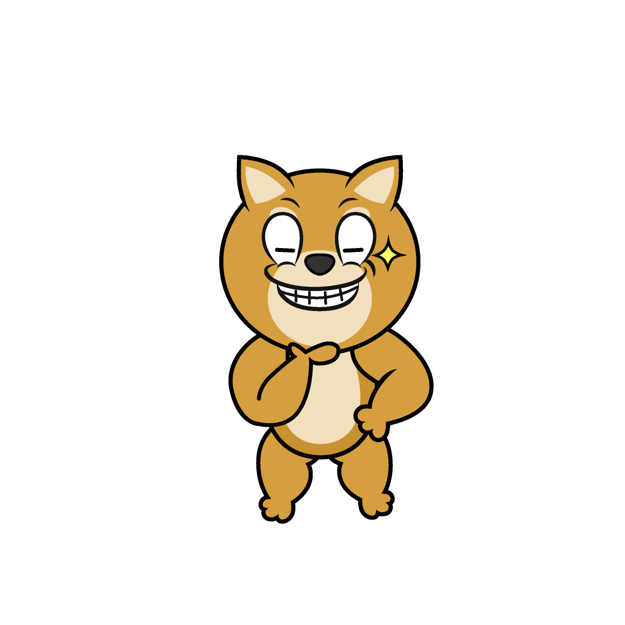 Grinning Shiba Inu