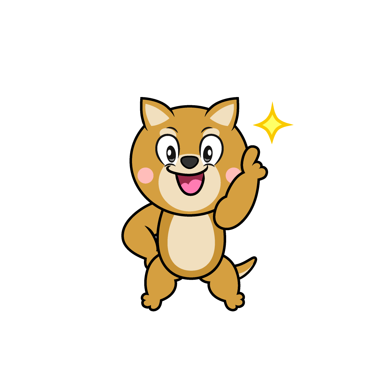 Posing Shiba Inu