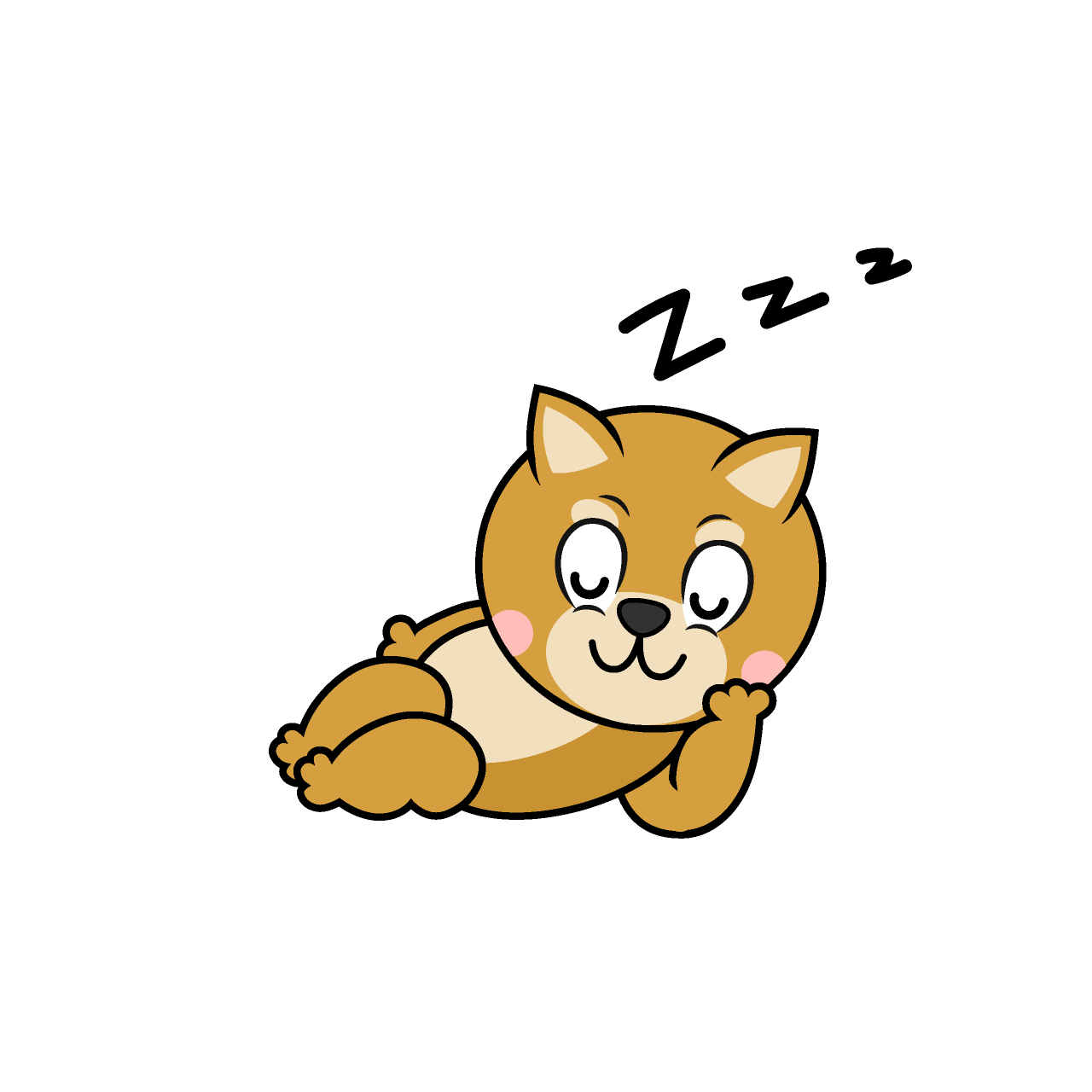 Sleeping Shiba Inu