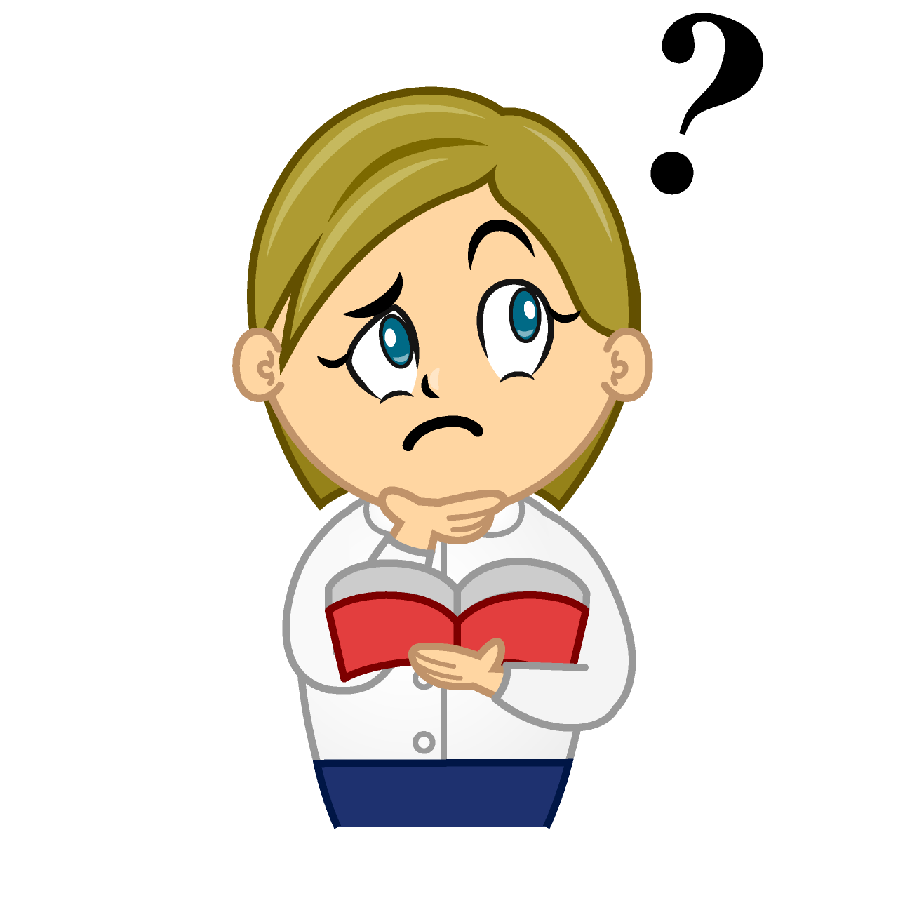 Thinking Female Teacher