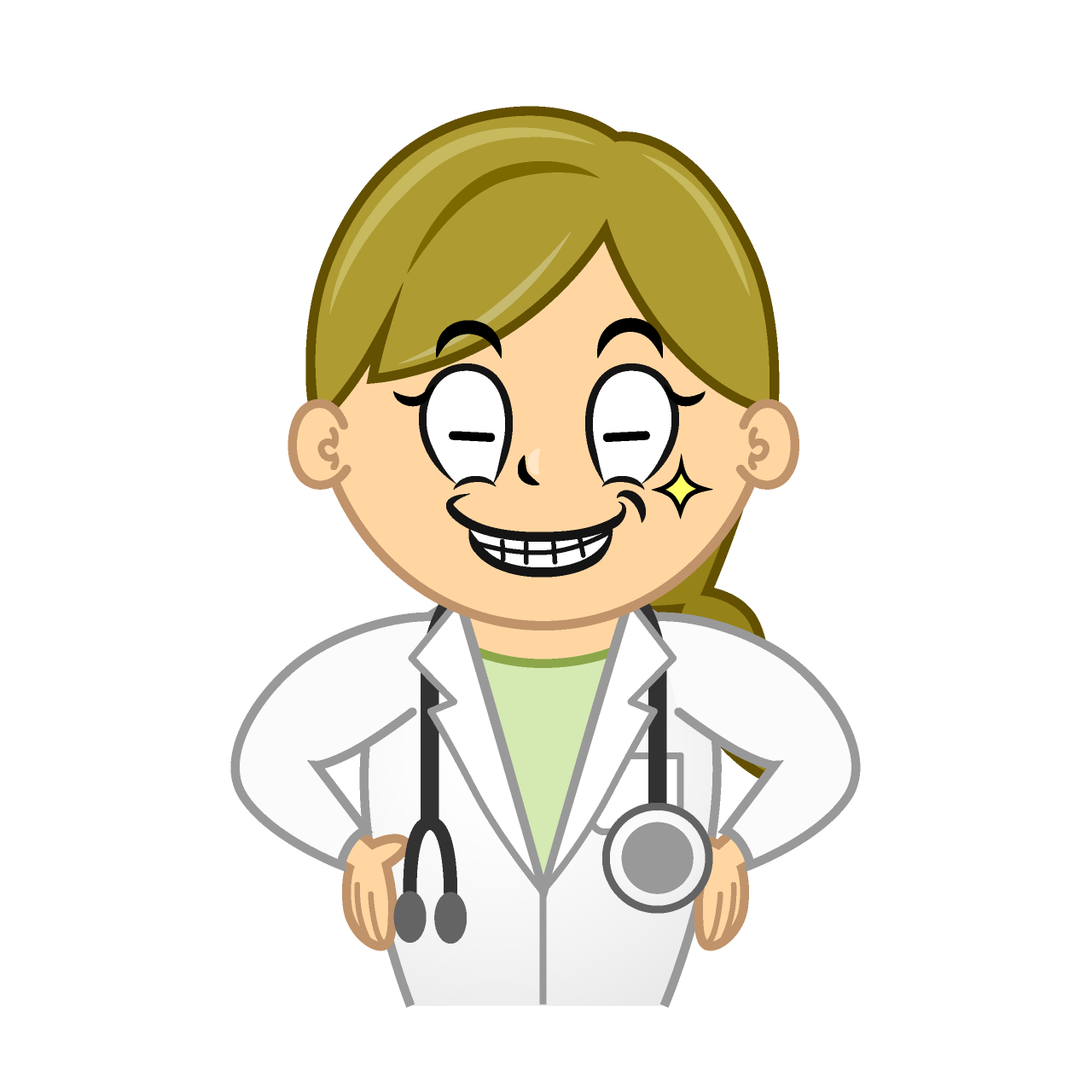 Grinning Female Doctor