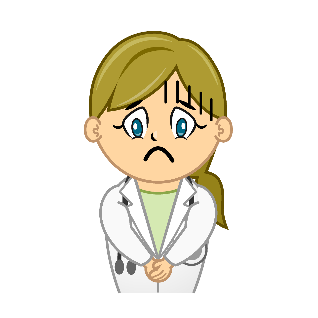 Depressed Female Doctor