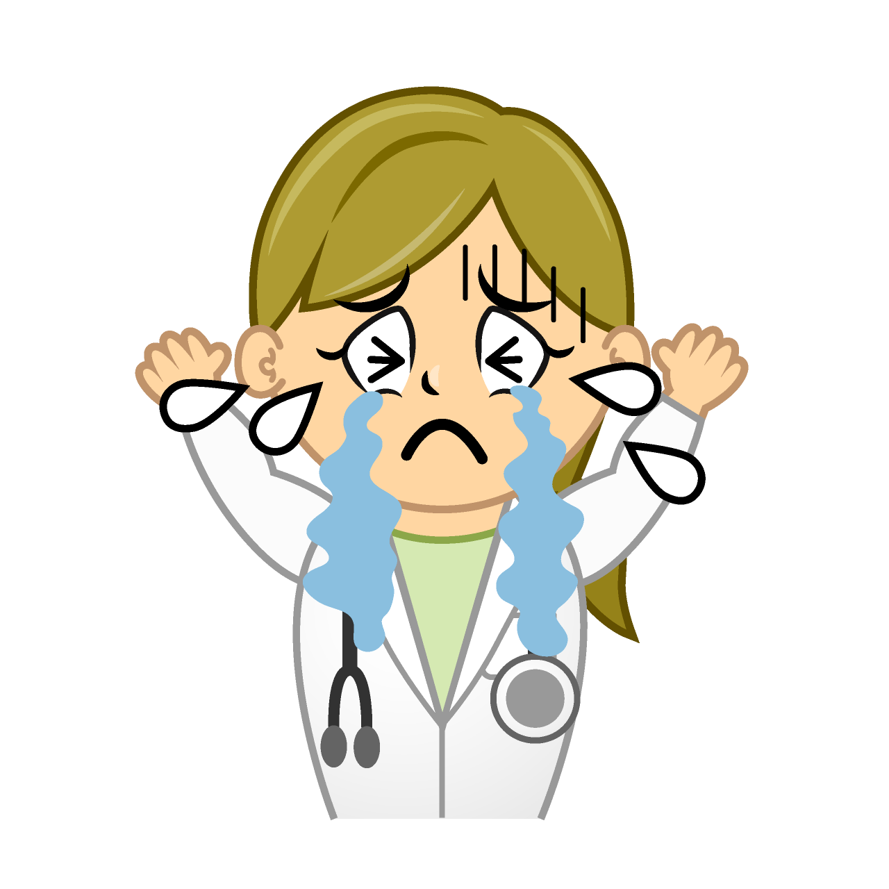 Crying Female Doctor