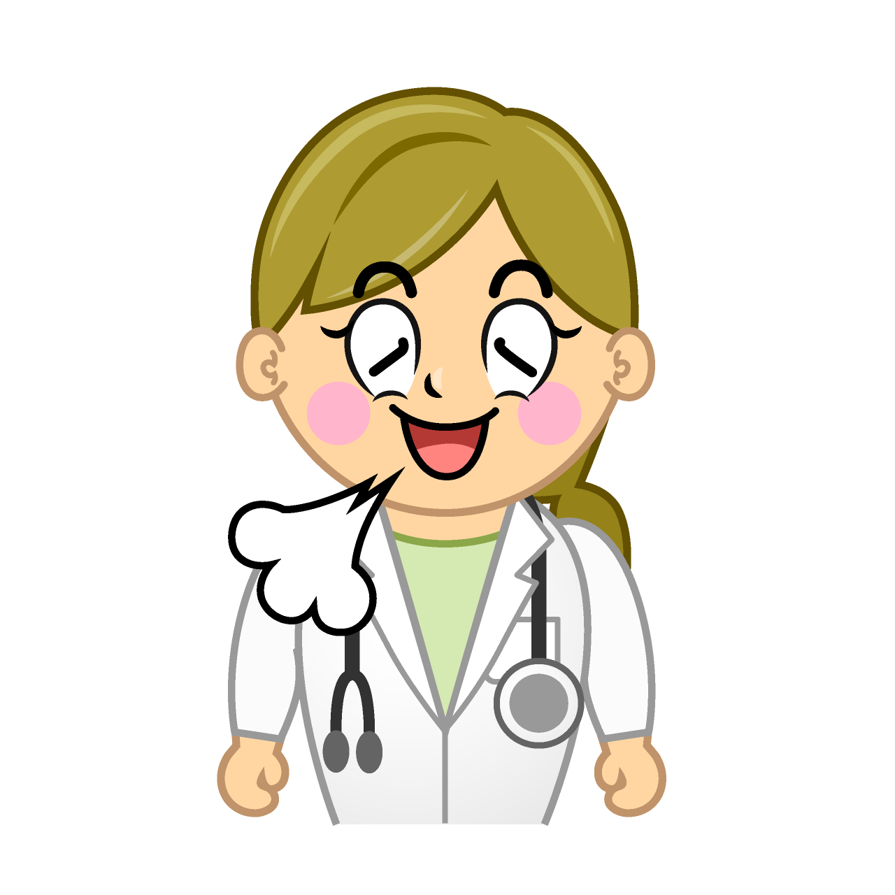 Relaxing Female Doctor