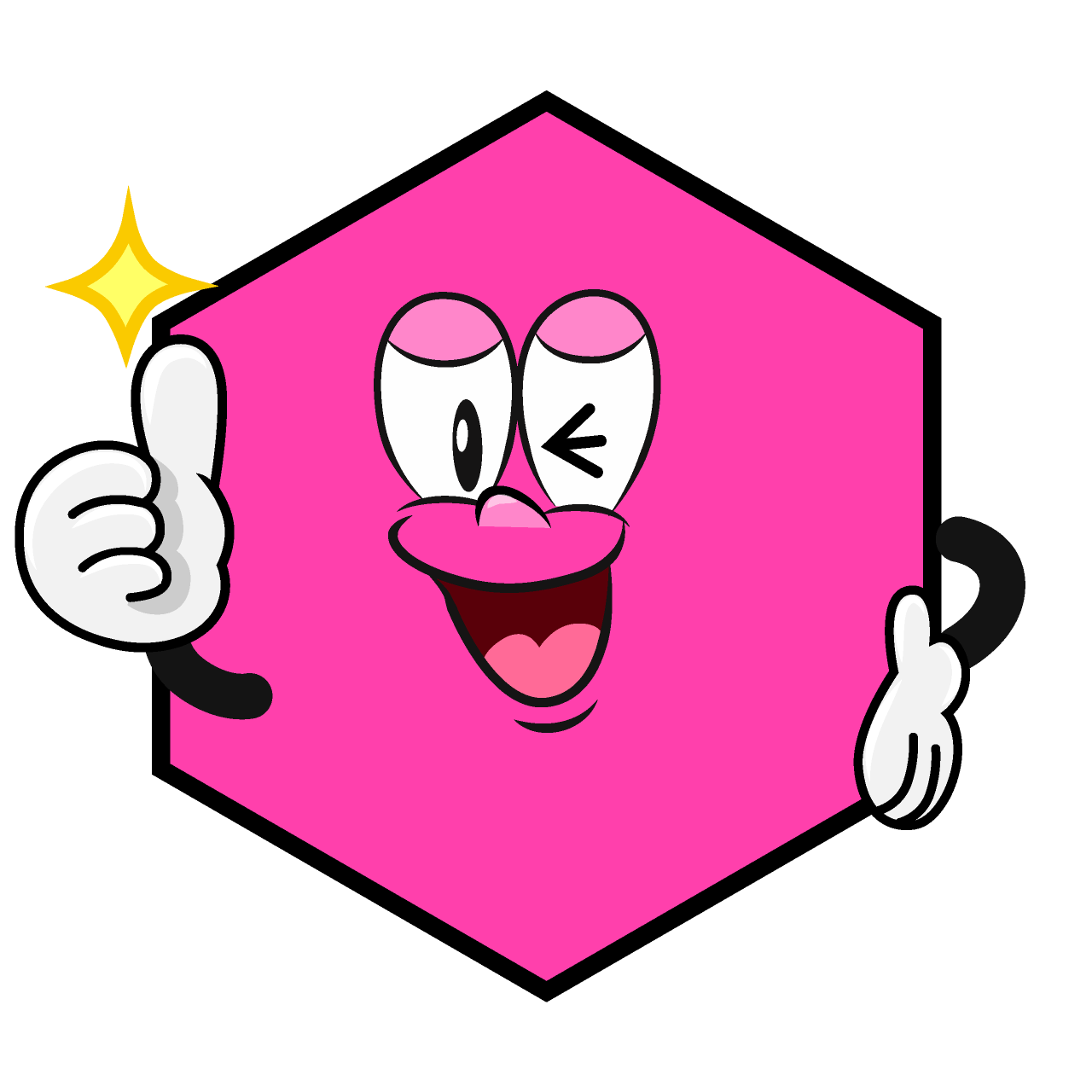 Thumbs up Hexagon