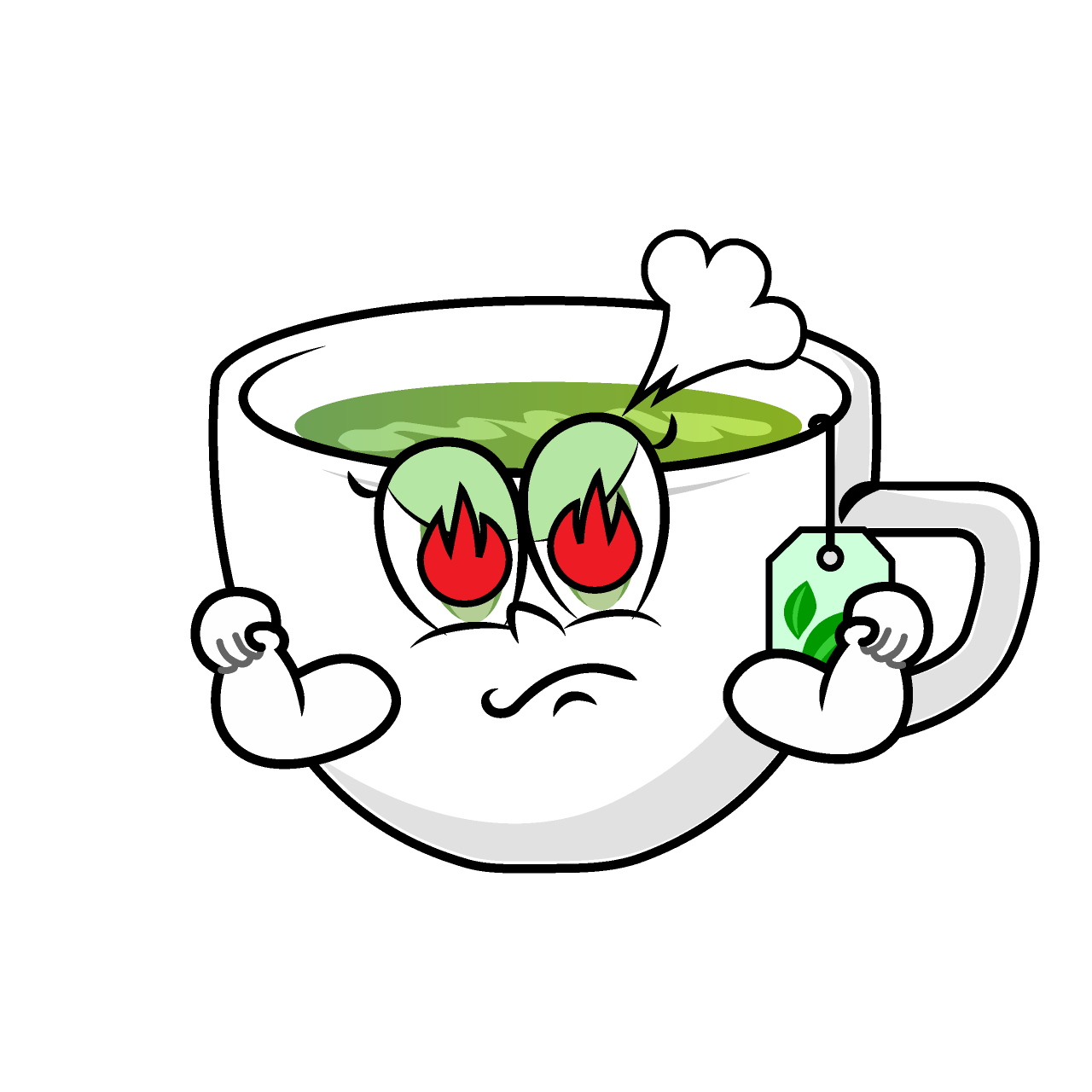 Té Verde Entusiasmado