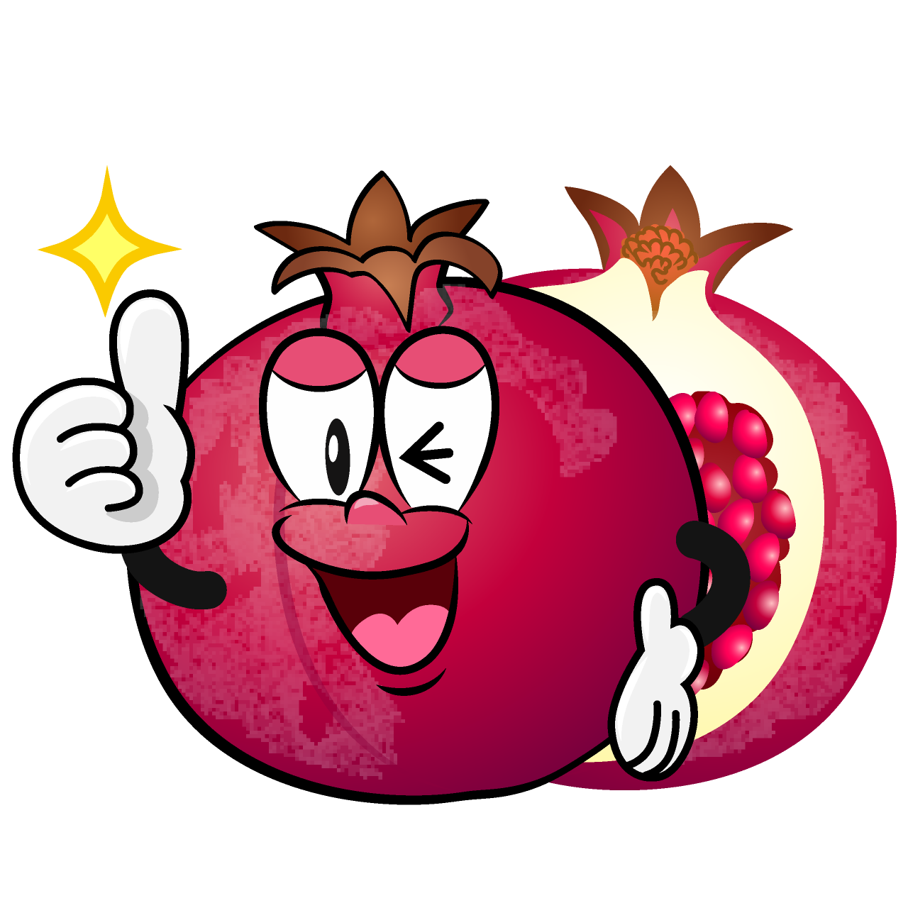 Thumbs up Pomegranate