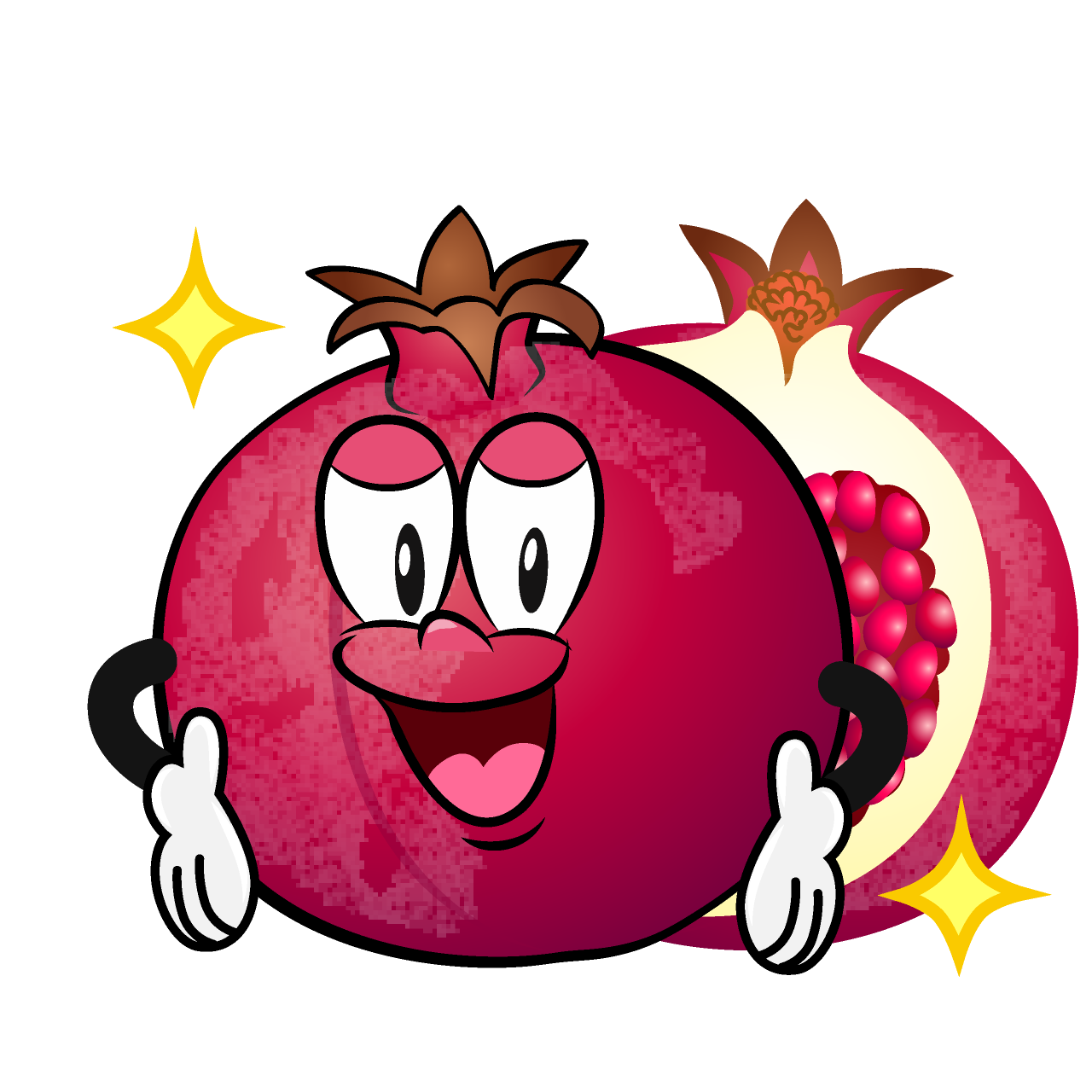 Glitter Pomegranate