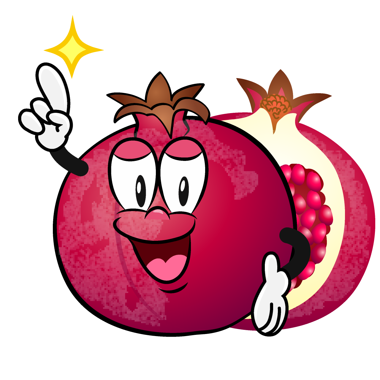 Posing Pomegranate