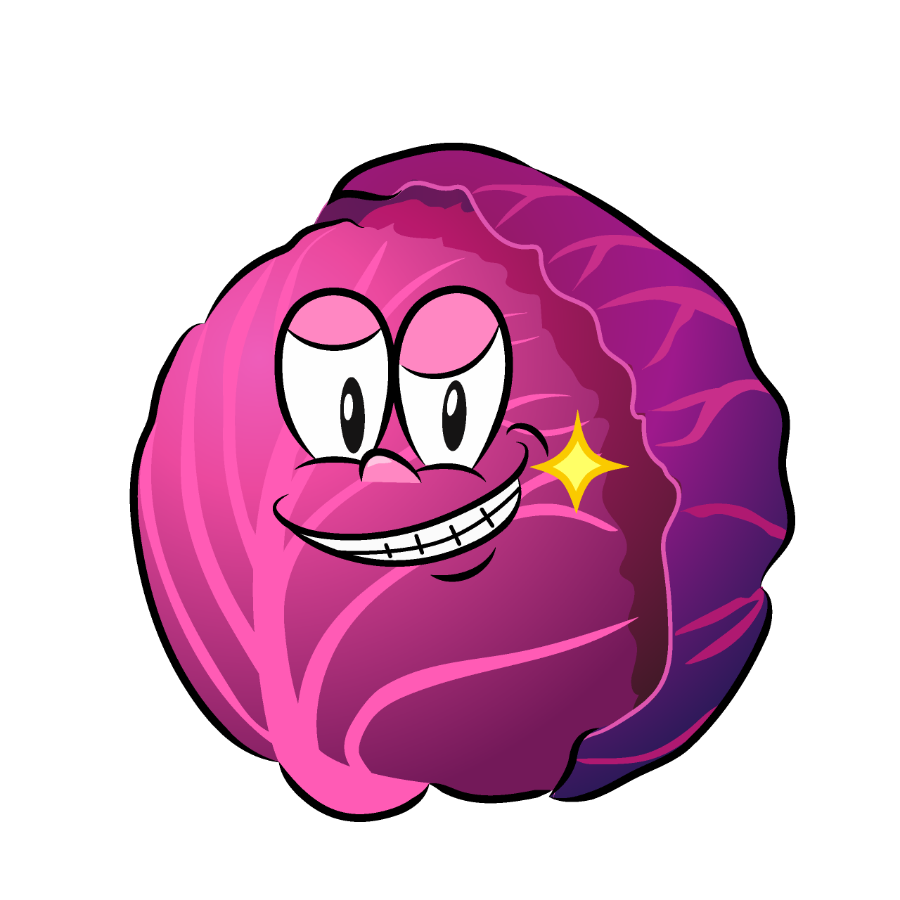 Grinning Red Cabbage