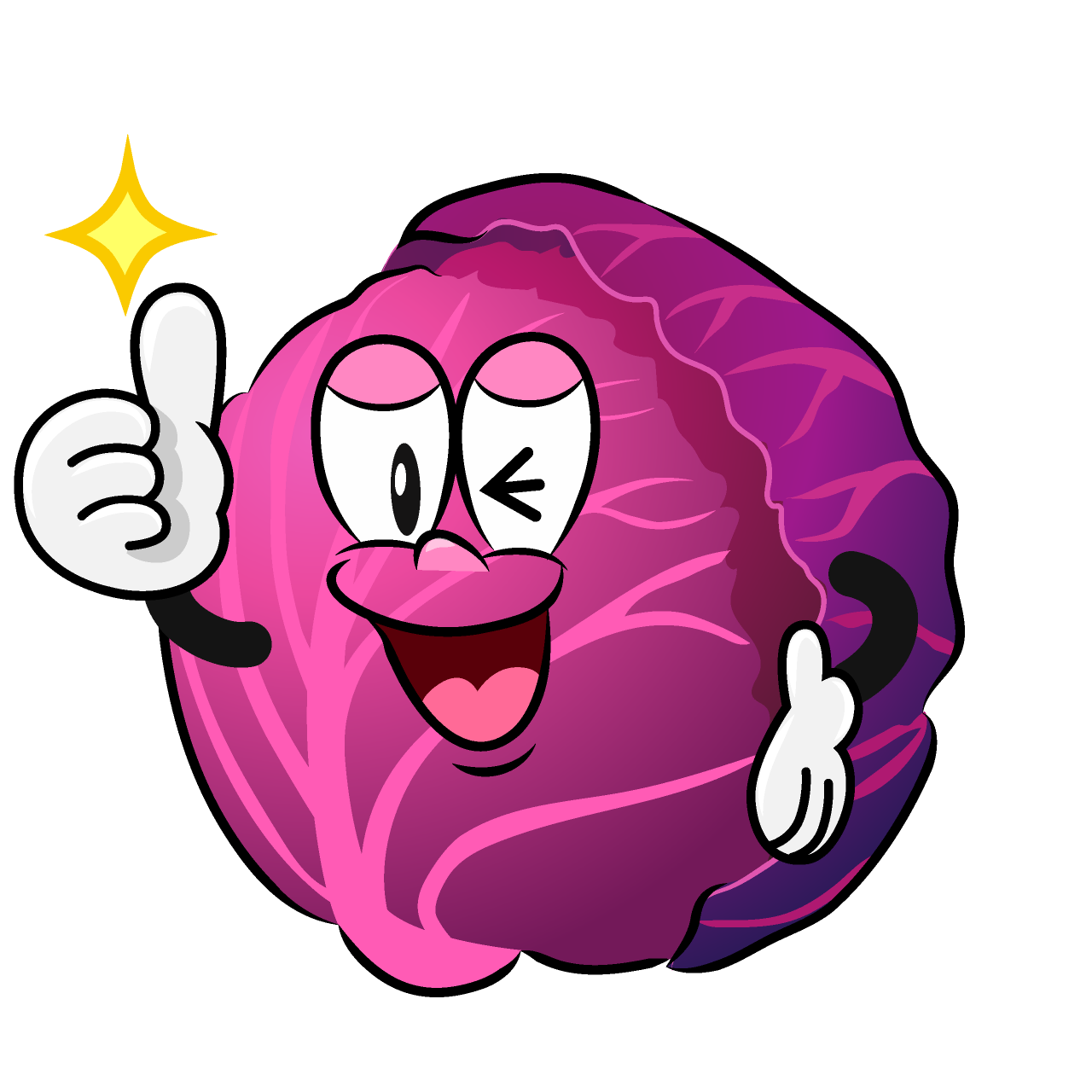Thumbs up Red Cabbage