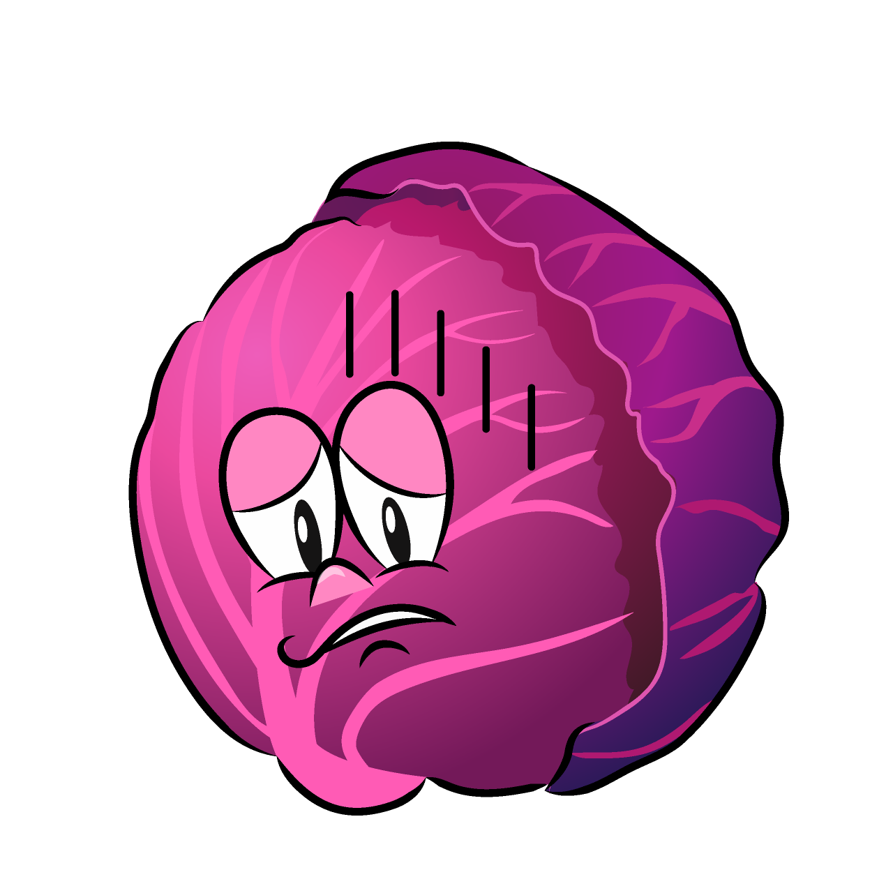 Depressed Red Cabbage