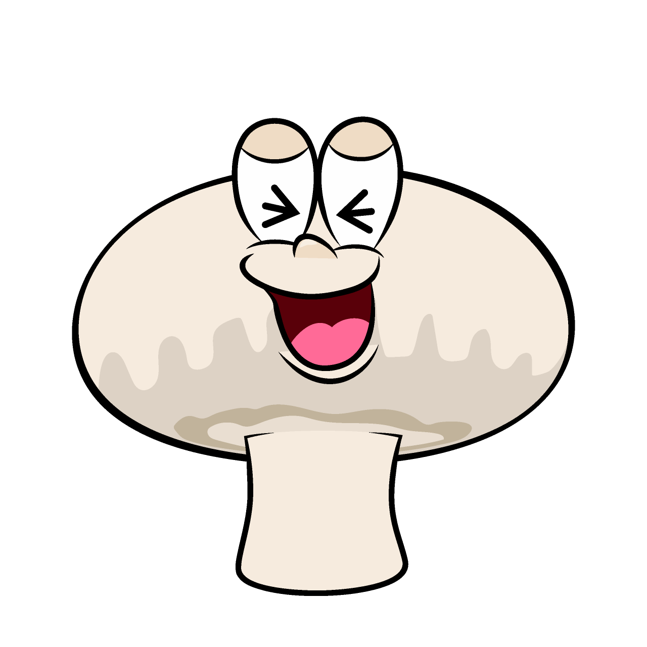 Champiñón Riéndose
