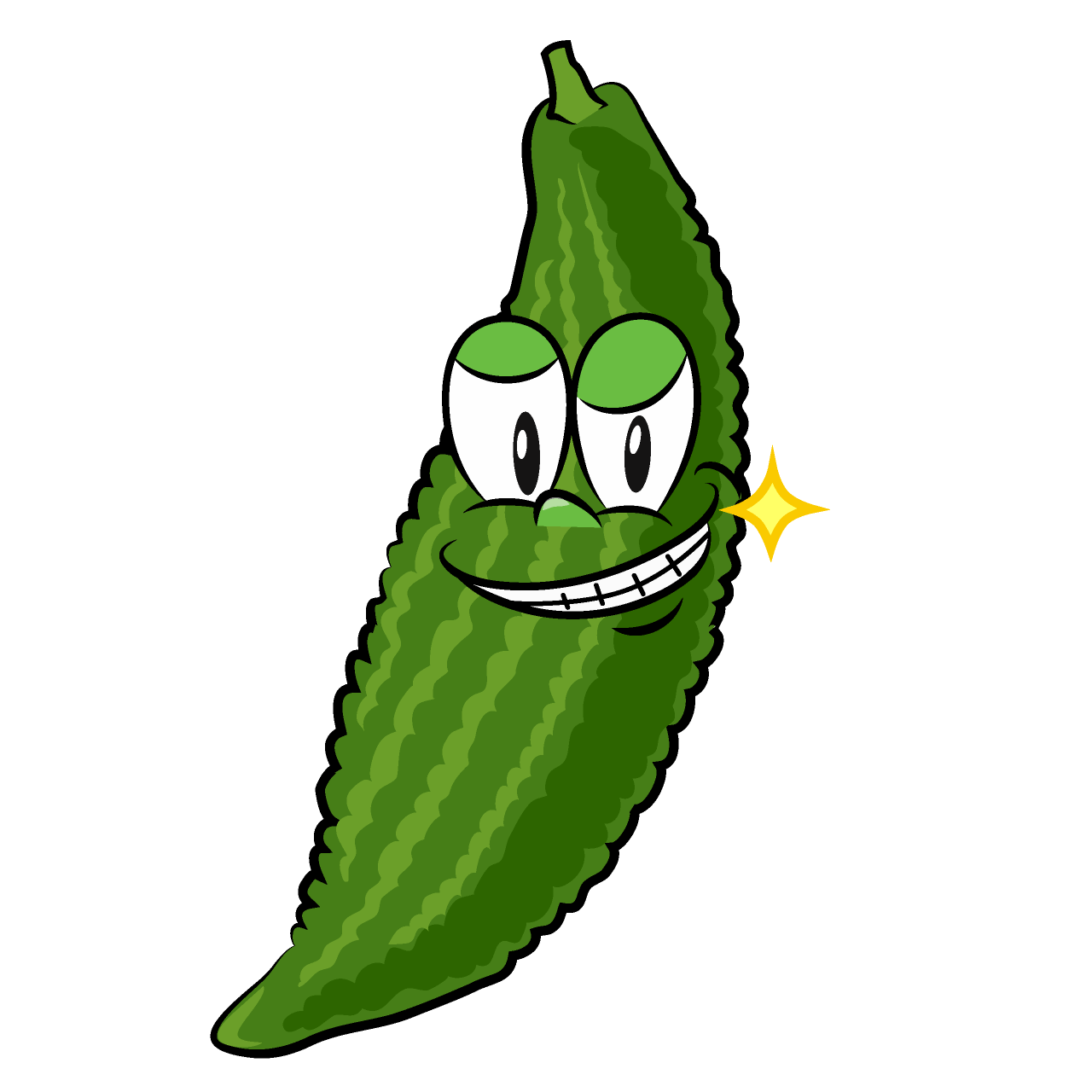 Melón Amargo Sonriendo