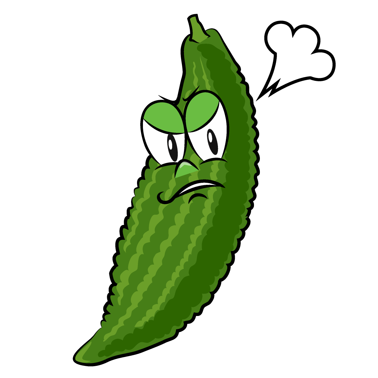 Melón Amargo Enojado