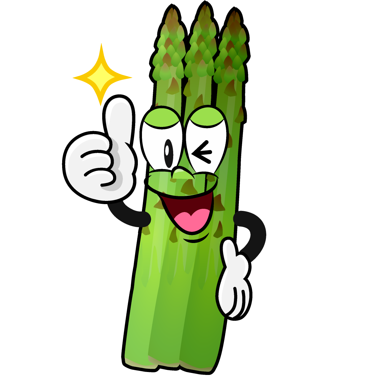 Thumbs up Asparagus