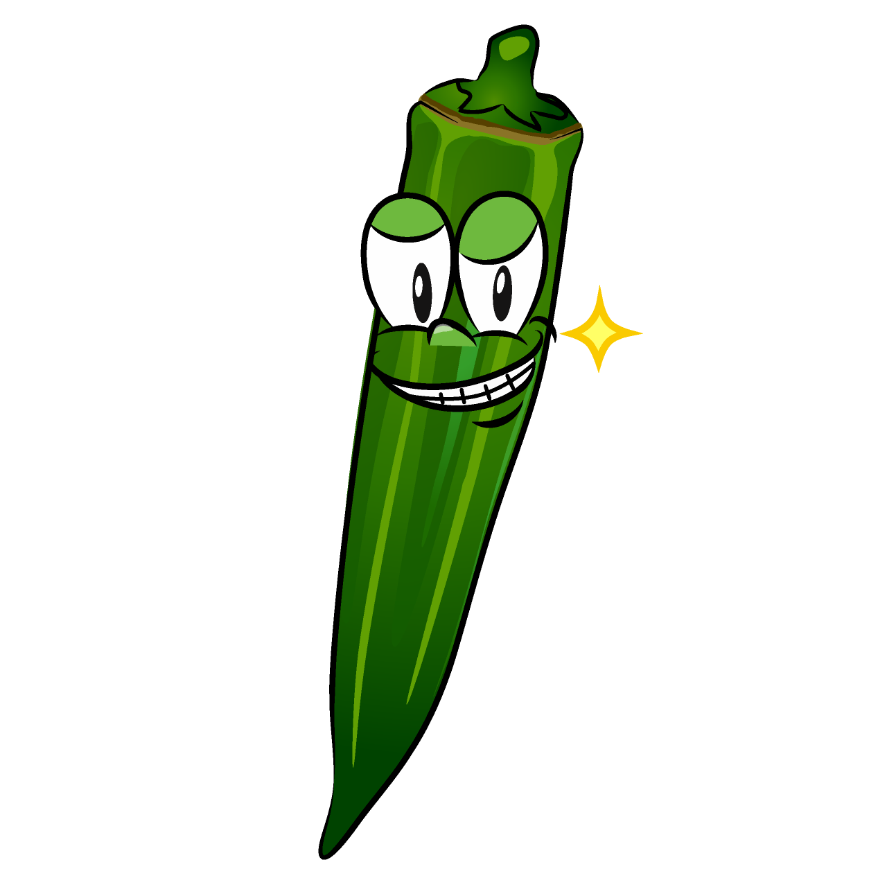 Okra Sonriendo