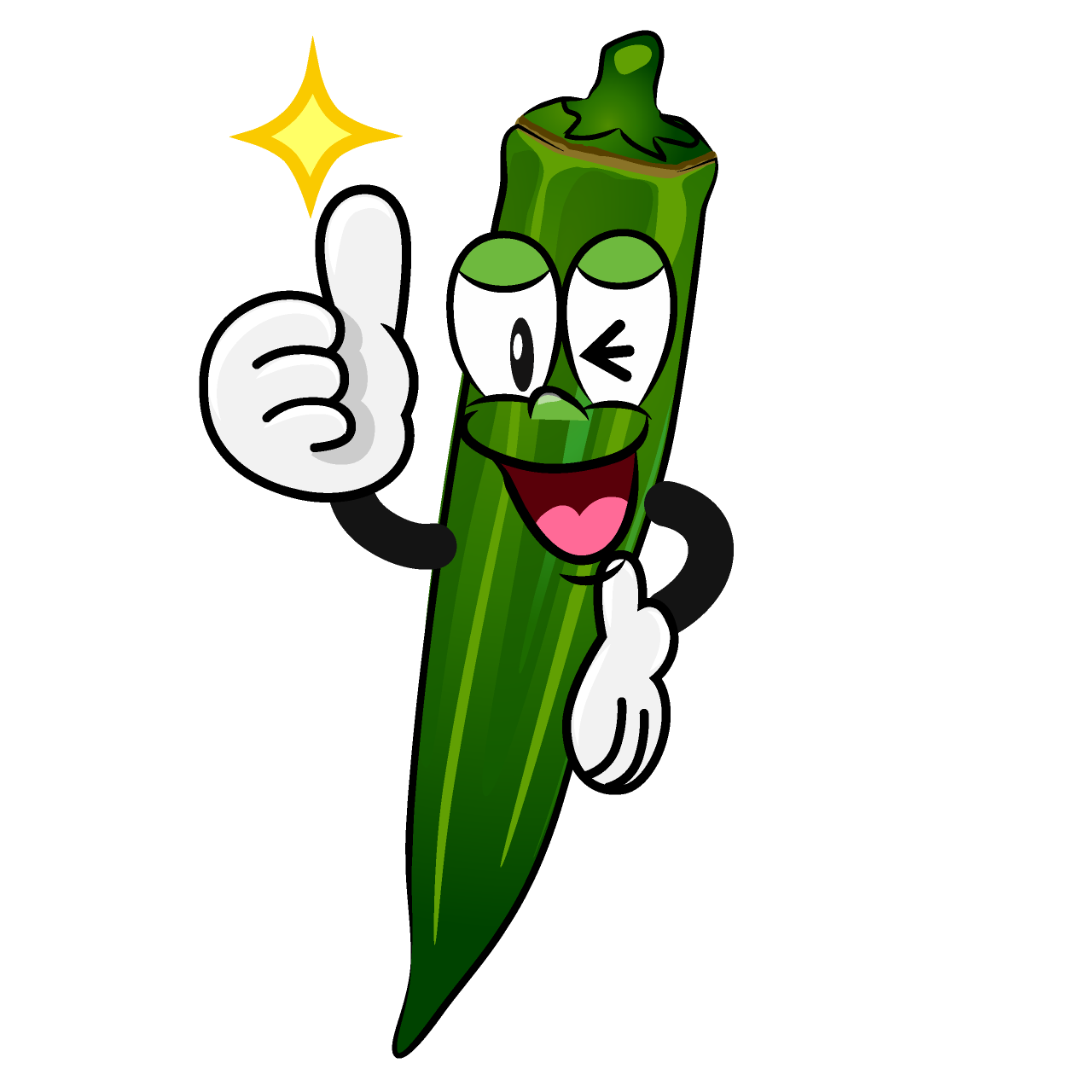 Okra Pulgar Arriba