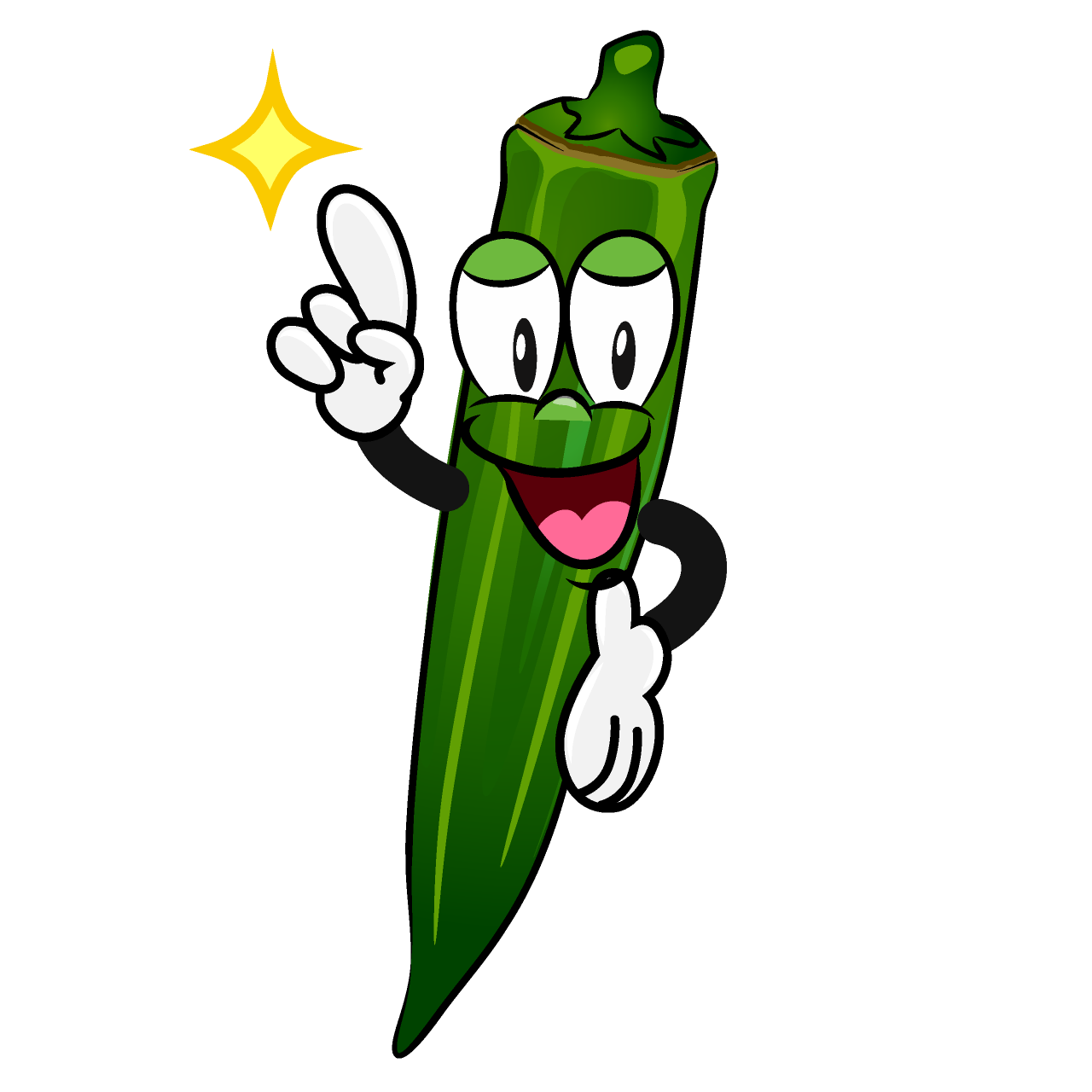 Okra Posando