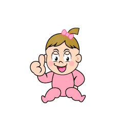 Thumbs up Baby Girl