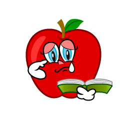 Sad Apple Teacher