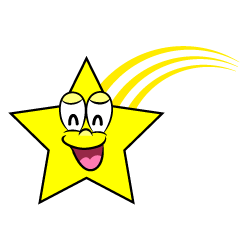 Smiling Shooting Star