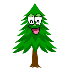 Smiling Pine Tree