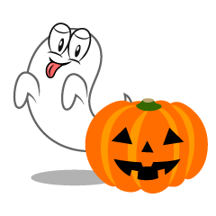 Ghost and Pumpkin