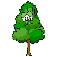 Depressed Tall Tree