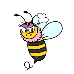 Abeja Chica Enojada