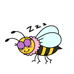 Sleeping Girl Bee