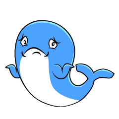 Troubled Cute Whale