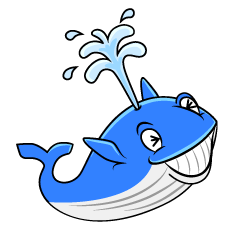 Laughing Blue Whale