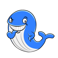 Grinning Blue Whale