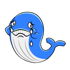 Sad Blue Whale