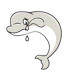 Sad Beluga Whale