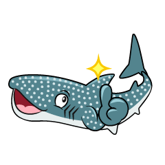 Thumbs up Whale Shark
