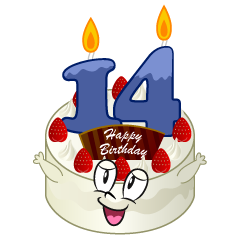 14th Birthday Cake