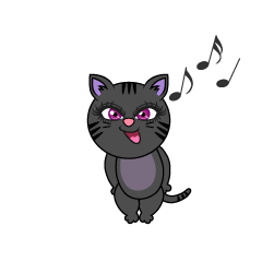 Singing Girl Cat